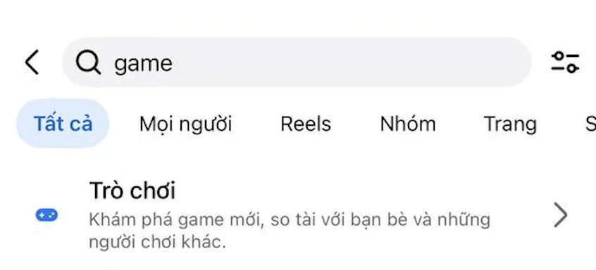 Tìm lối tắt game trên facebook